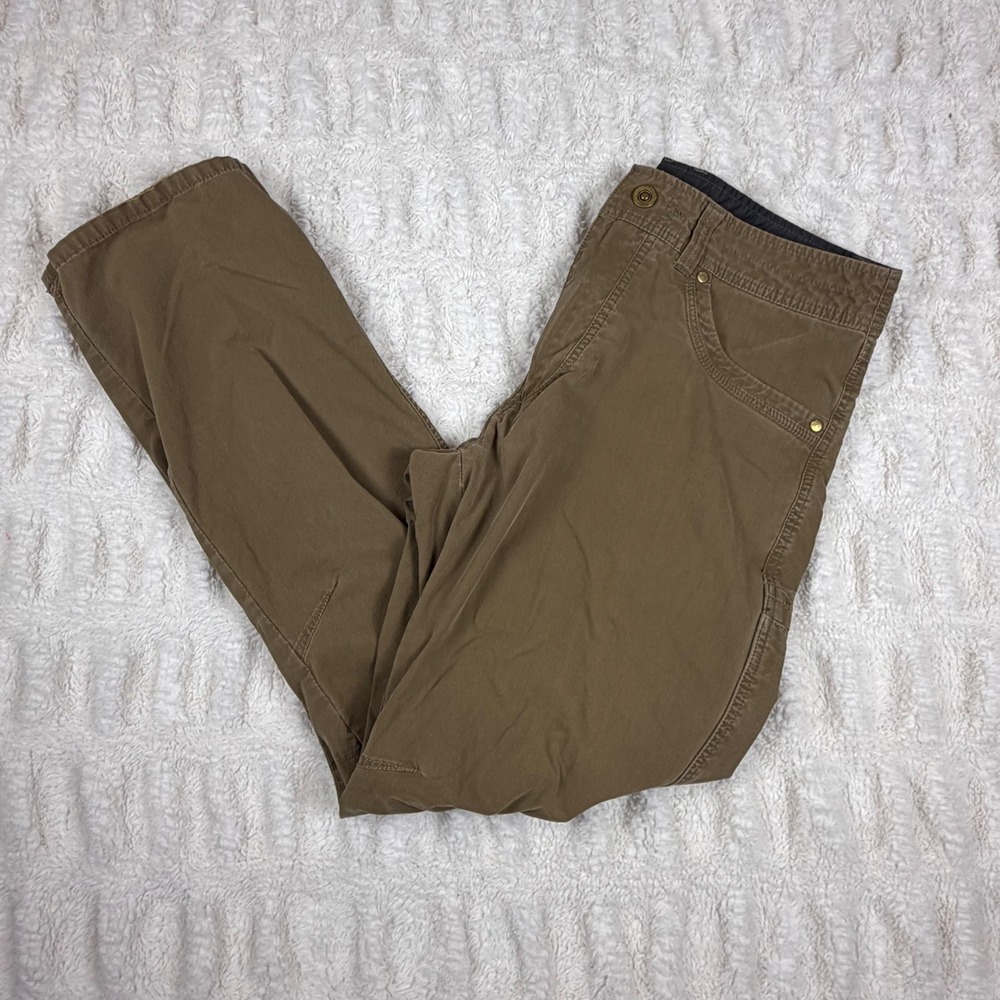 Kuhl Rydr Pants Mens 32x30 Brown Vintage Patina Dye Straight Leg Hiking Work